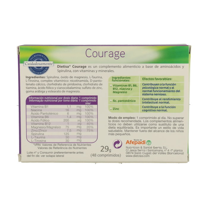 Dietisa Courage 48 comprimidos Dietisa Courage 48 comprimidos