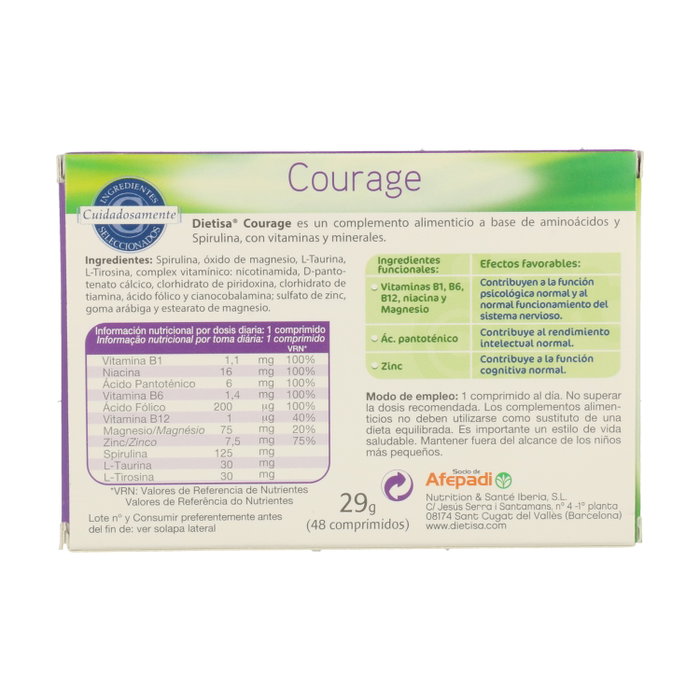 Dietisa Courage 48 comprimidos Dietisa Courage 48 comprimidos