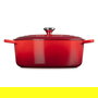 Le Creuset Signature Bratcer Kirschrot Oval 33 cm (2022510) - Brater de Hierro Fundido de 7.5L, Rojo, apto para horno
