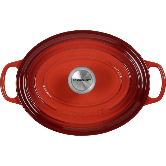 Le Creuset Signature Asador Ovalado 33 cm Rojo Cereza