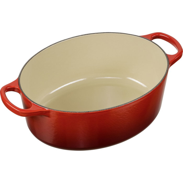 Le Creuset Signature Asador Ovalado 33 cm Rojo Cereza