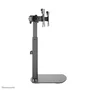Neomounts FPMA-D865DBLACK Soporte para 2 Monitores de hasta 27" - Brazo de escritorio con resorte de gas, ajuste de altura, inclinación y giro, gestión de cables, VESA 75/100, Negro