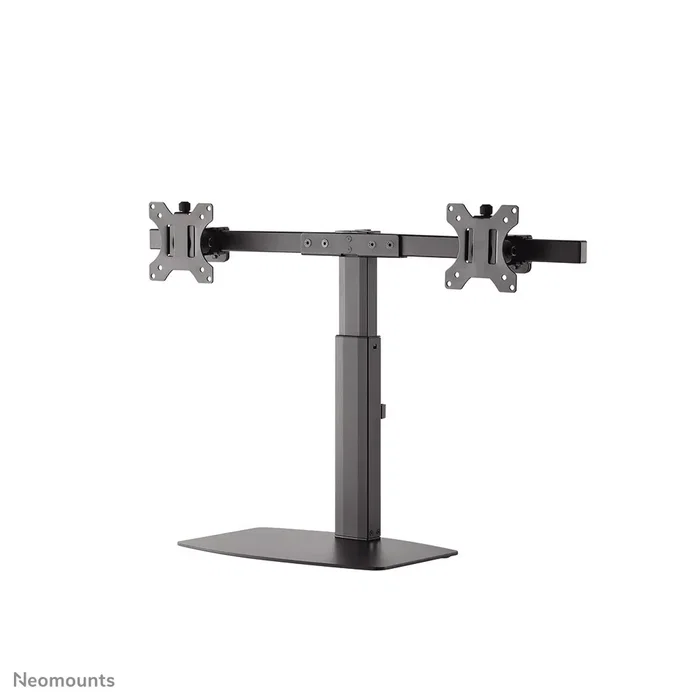 Neomounts FPMA-D865DBLACK Soporte para 2 Monitores de hasta 27" - Brazo de escritorio con resorte de gas, ajuste de altura, inclinación y giro, gestión de cables, VESA 75/100, Negro