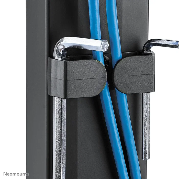 Neomounts FPMA-D865DBLACK Soporte para 2 Monitores de hasta 27" - Brazo de escritorio con resorte de gas, ajuste de altura, inclinación y giro, gestión de cables, VESA 75/100, Negro