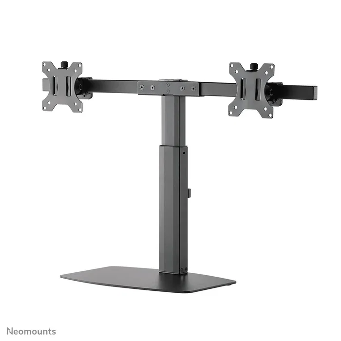 Neomounts FPMA-D865DBLACK Soporte para 2 Monitores de hasta 27" - Brazo de escritorio con resorte de gas, ajuste de altura, inclinación y giro, gestión de cables, VESA 75/100, Negro