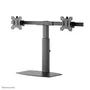 Neomounts FPMA-D865DBLACK Soporte para 2 Monitores de hasta 27" - Brazo de escritorio con resorte de gas, ajuste de altura, inclinación y giro, gestión de cables, VESA 75/100, Negro