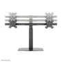 Neomounts FPMA-D865DBLACK Soporte para 2 Monitores de hasta 27" - Brazo de escritorio con resorte de gas, ajuste de altura, inclinación y giro, gestión de cables, VESA 75/100, Negro