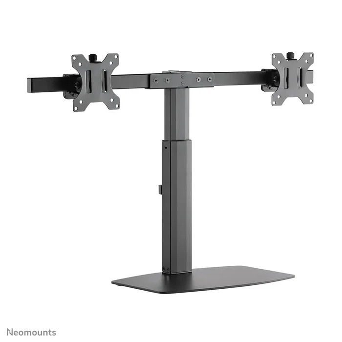 Neomounts FPMA-D865DBLACK Soporte para 2 Monitores de hasta 27" - Brazo de escritorio con resorte de gas, ajuste de altura, inclinación y giro, gestión de cables, VESA 75/100, Negro