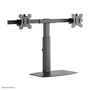 Neomounts FPMA-D865DBLACK Soporte para 2 Monitores de hasta 27" - Brazo de escritorio con resorte de gas, ajuste de altura, inclinación y giro, gestión de cables, VESA 75/100, Negro