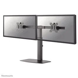 Neomounts FPMA-D865DBLACK Soporte para 2 Monitores de hasta 27" - Brazo de escritorio con resorte de gas, ajuste de altura, inclinación y giro, gestión de cables, VESA 75/100, Negro