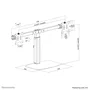 Neomounts FPMA-D865DBLACK Soporte para 2 Monitores de hasta 27" - Brazo de escritorio con resorte de gas, ajuste de altura, inclinación y giro, gestión de cables, VESA 75/100, Negro