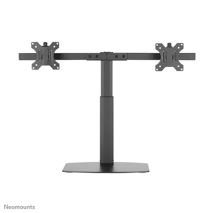 Neomounts FPMA-D865DBLACK Soporte para 2 Monitores de hasta 27" - Brazo de escritorio con resorte de gas, ajuste de altura, inclinación y giro, gestión de cables, VESA 75/100, Negro