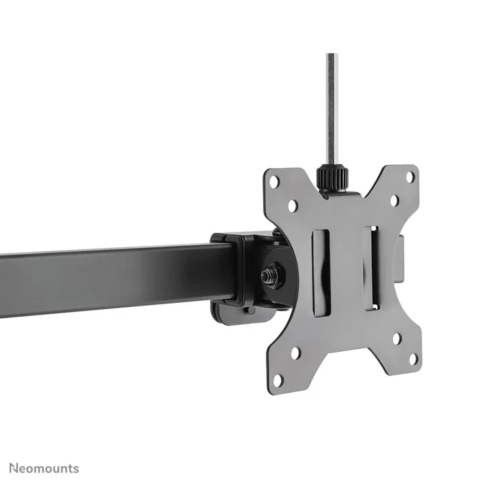 Neomounts FPMA-D865DBLACK Soporte para 2 Monitores de hasta 27" - Brazo de escritorio con resorte de gas, ajuste de altura, inclinación y giro, gestión de cables, VESA 75/100, Negro