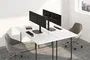 Neomounts FPMA-D865DBLACK Soporte para 2 Monitores de hasta 27" - Brazo de escritorio con resorte de gas, ajuste de altura, inclinación y giro, gestión de cables, VESA 75/100, Negro