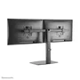 Neomounts FPMA-D865DBLACK Soporte para 2 Monitores de hasta 27" - Brazo de escritorio con resorte de gas, ajuste de altura, inclinación y giro, gestión de cables, VESA 75/100, Negro