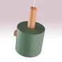 Lámpara Colgante "Scarlet" SKD-P1014-T de Metal y Madera, Ajustable en Altura, Cable Regulable, con Diseño Moderno