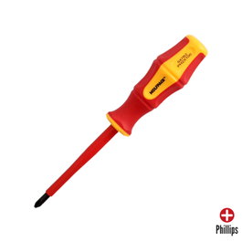 WOLFPACK LINEA PROFESIONAL Destornillador Phillips Aislado VDE PH2 6,0 x 100 mm