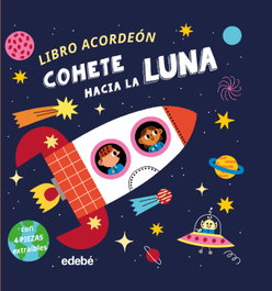 EDEBE COHETE HACIA LA LUNA (libro acordeón)