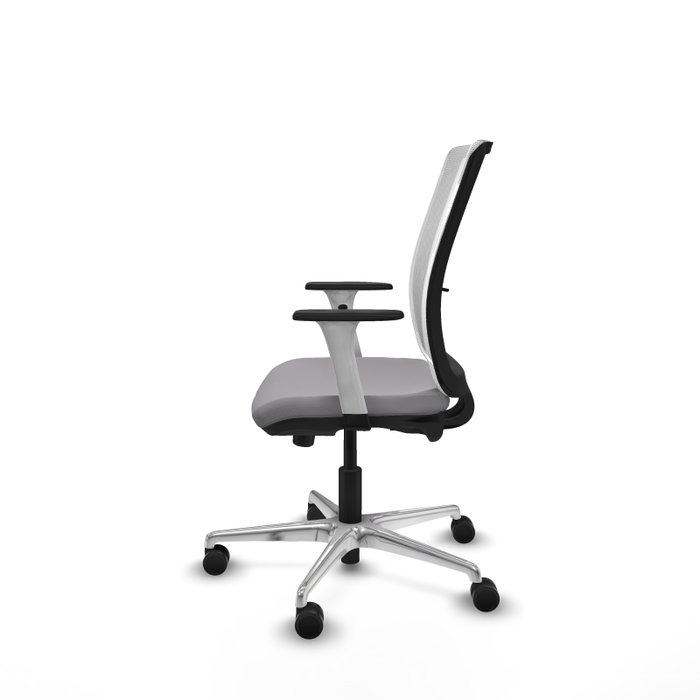 PIQUERAS Y CRESPO Silla de oficina Haches Gris y Blanco con mecanismo Sincro/Traslack PIQUERAS Y CRESPO Silla de oficina Haches Gris y Blanco con mecanismo Sincro/Traslack