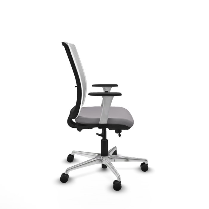 PIQUERAS Y CRESPO Silla de oficina Haches Gris y Blanco con mecanismo Sincro/Traslack PIQUERAS Y CRESPO Silla de oficina Haches Gris y Blanco con mecanismo Sincro/Traslack