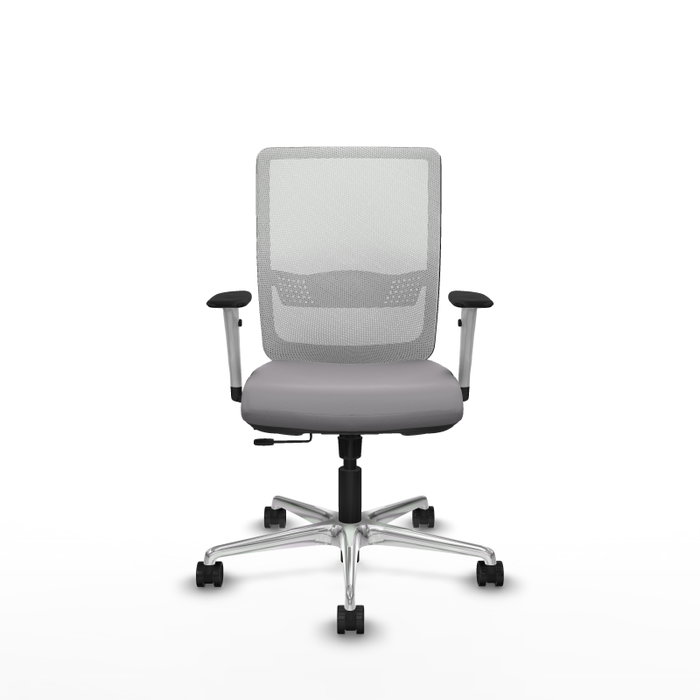PIQUERAS Y CRESPO Silla de oficina Haches Gris y Blanco con mecanismo Sincro/Traslack PIQUERAS Y CRESPO Silla de oficina Haches Gris y Blanco con mecanismo Sincro/Traslack