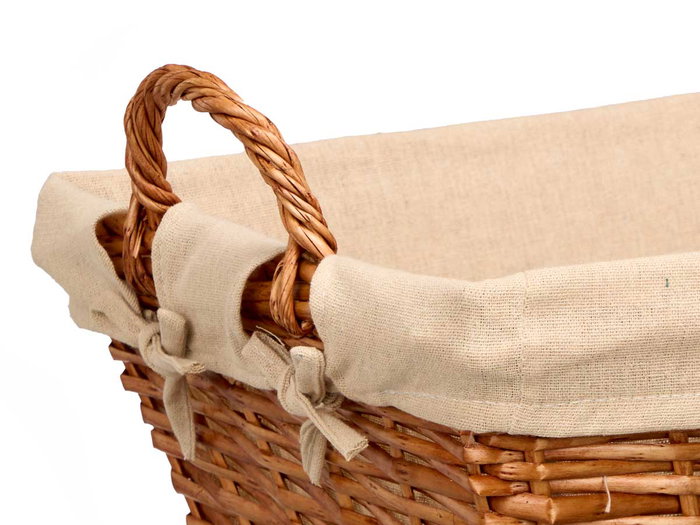 Kipit Cesto Asas Mimbre Rectangular 52x30x35 cm (Set de 12)
