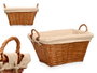 Kipit Cesto Asas Mimbre Rectangular 52x30x35 cm (Set de 12)