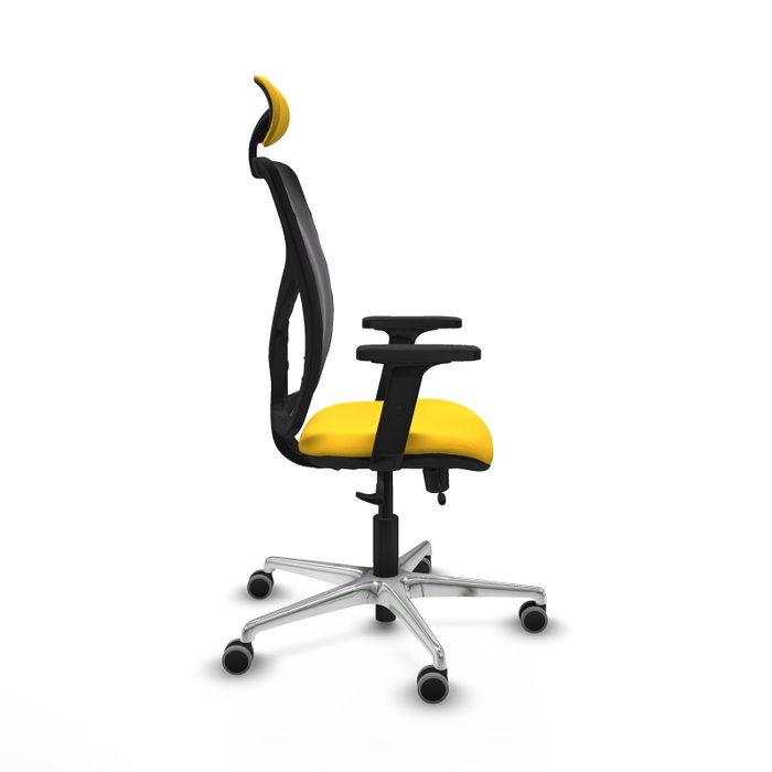PIQUERAS Y CRESPO Silla de oficina Motilla con mecanismo Sincro/Traslack Amarillo y Negro PIQUERAS Y CRESPO Silla de oficina Motilla con mecanismo Sincro/Traslack Amarillo y Negro