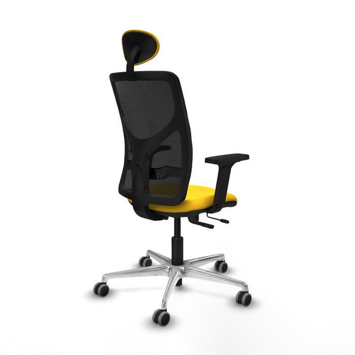 PIQUERAS Y CRESPO Silla de oficina Motilla con mecanismo Sincro/Traslack Amarillo y Negro PIQUERAS Y CRESPO Silla de oficina Motilla con mecanismo Sincro/Traslack Amarillo y Negro