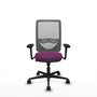 PIQUERAS Y CRESPO Silla de oficina Zulema con mecanismo Sincro, Morado y Gris