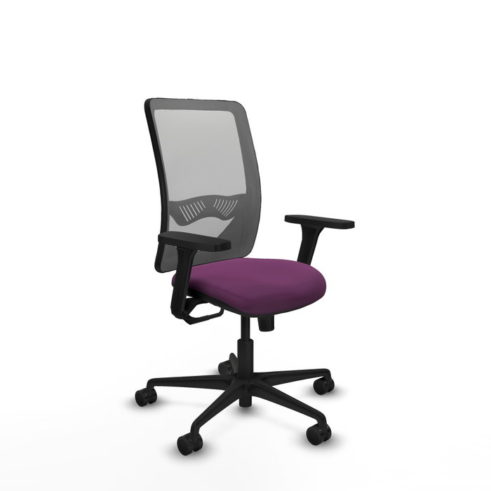 PIQUERAS Y CRESPO Silla de oficina Zulema con mecanismo Sincro, Morado y Gris PIQUERAS Y CRESPO Silla de oficina Zulema con mecanismo Sincro, Morado y Gris