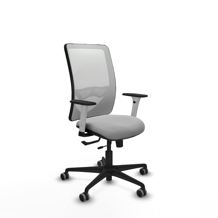 PIQUERAS Y CRESPO Silla de oficina Zulema Gris claro y Blanco PIQUERAS Y CRESPO Silla de oficina Zulema Gris claro y Blanco