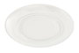 DKD Home Decor Plato de Cristal Transparente Rayado 20x20 cm