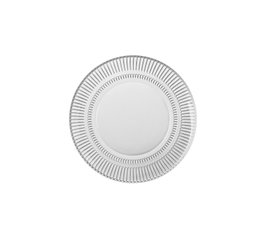 DKD Home Decor Plato de Cristal Transparente Rayado 20x20 cm