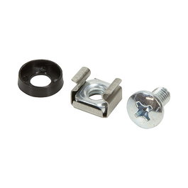 LogiLink AC0112 Kit de montaje M6 con tornillos y tuercas de jaula galvanizadas, 50 piezas