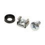 LogiLink AC0112 Kit de montaje M6 con tornillos y tuercas de jaula galvanizadas, 50 piezas