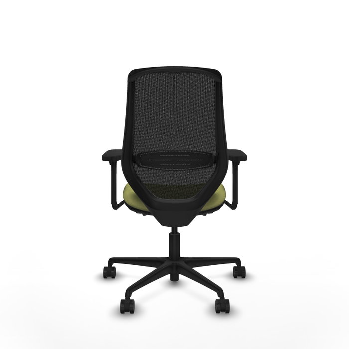 PIQUERAS Y CRESPO Silla de oficina Mardos con mecanismo Sincro/Traslack Verde oliva y Negro