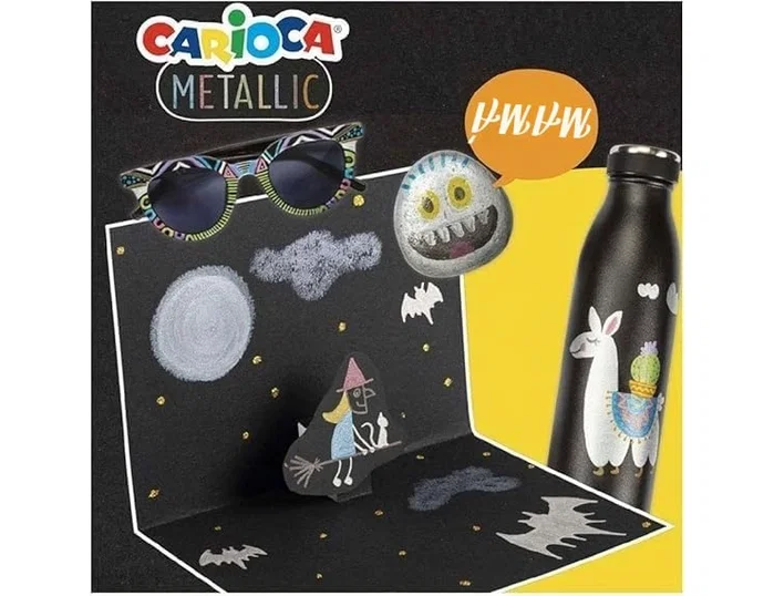 Carioca Témpera Metallic 6 Botes de 25 ml Colores Surtidos