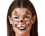 Atosa Joyas Faciales Adhesivas de Gato Negro con Detalles en Brillantes