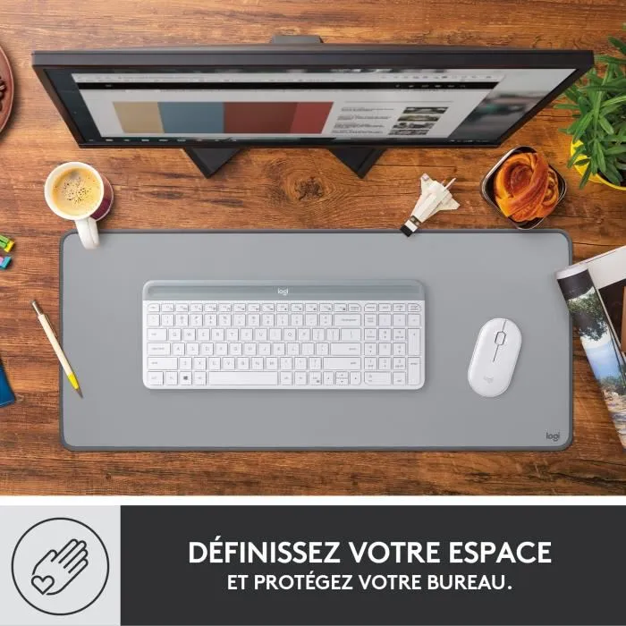 Logitech Studio Series Desk Mat Gris Logitech Studio Series Desk Mat Gris
