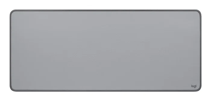 Logitech 956-000052 Alfombrilla Protectora de Escritorio, Gris, Studio Series, 30x70 cm, Base Antideslizante, Fácil de Limpiar, Poliéster Reciclado