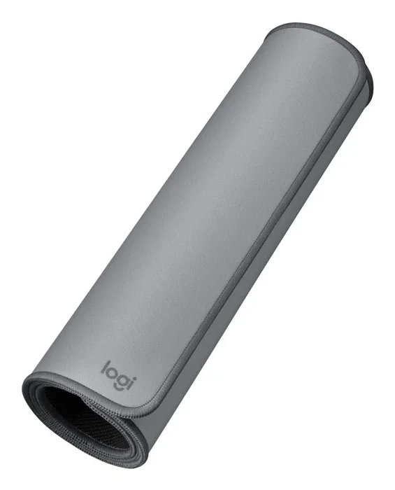 Logitech 956-000052 Alfombrilla Protectora de Escritorio, Gris, Studio Series, 30x70 cm, Base Antideslizante, Fácil de Limpiar, Poliéster Reciclado