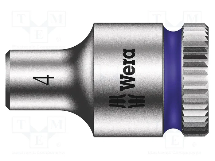 WERA Zyklop Vaso HEX 4mm 1/4 pulgadas WERA Zyklop Vaso HEX 4mm 1/4 pulgadas