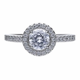 Diamonfire Anillo de Plata con Circonitas Gris Talla 18