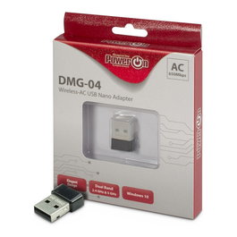 Inter-Tech Adaptador Wi-Fi 5 USB Nano DMG-04 Stick 650Mbps