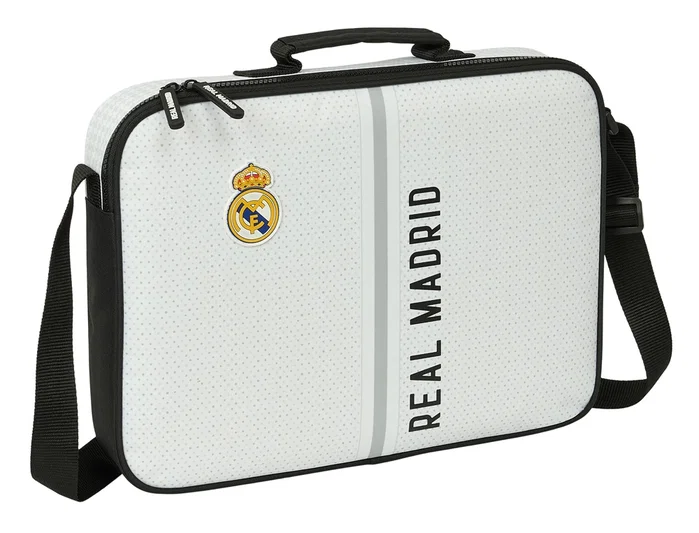 Safta Cartera Extraescolar Real Madrid 1ª Equipación 24/25 Safta Cartera Extraescolar Real Madrid 1ª Equipación 24/25