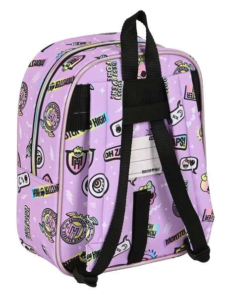 Safta Mochila Guardería Monster High Best Boos Adaptable a Carro Lila