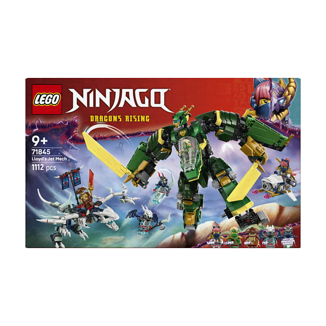 LEGO Ninjago 71845 Lloyds Jet-Mech Meca Reactor de Lloyd Juego de construcción 1112 piezas 9+ años Multicolor