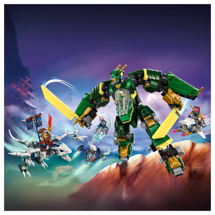 LEGO Ninjago 71845 Lloyds Jet-Mech Meca Reactor de Lloyd Juego de construcción 1112 piezas 9+ años Multicolor