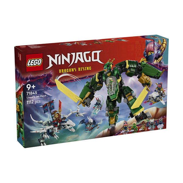 LEGO Ninjago 71845 Lloyds Jet-Mech Meca Reactor de Lloyd Juego de construcción 1112 piezas 9+ años Multicolor